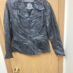 Wilsons Leather Dark Leather Jacket